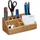 Relaxdays Schreibtisch-Organizer Braun 10 Fächer 23,0 x 10,0 x 10,0 cm