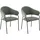 byLIVING Stuhl 2er-Set ¦ grün ¦ Maße cm B: 60 H: 86