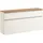 VOSS MÖBEL Salea 120 x 61 x 31 cm weiß / silber lackiert mit 1 Schublade