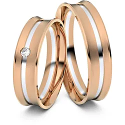 Trauringe Gera 750er Rot-/Weiflgold - 2995