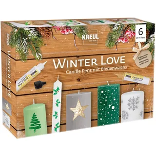 Kreul Candle Pen 6er Set Winter Love,