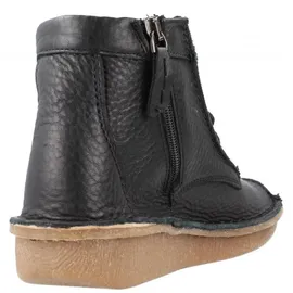 CLARKS Damen Funny Cedar Mode-Stiefel, Black Leather, 35,5 EU