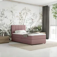 Panda möbel Boxspringbett Everest, mit Topper - rosa