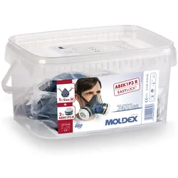 Moldex Atemschutzbox A1B1E1K1 P3 R Größe M, Serie 7000, organische Gase, anorganische Gase, Saure Gase, Ammoniak und Partikel EasyLock®