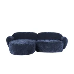 SOHO Ecksofa  Bubble ¦ blau ¦ Maße (cm): B: 236 H: 80 T: 164