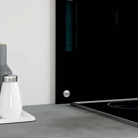 vidaXL Küchenrückwand Schwarz 90x40 cm Hartglas