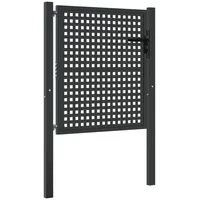 vidaXL Gartentor 105 x 100 cm Anthrazit/Stahl