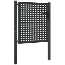 vidaXL Gartentor 105 x 100 cm Anthrazit/Stahl