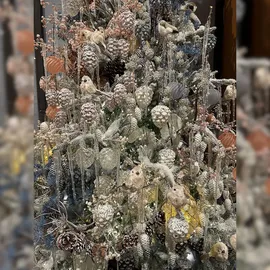 Kaemingk 4 Weihnachtsanhänger Eiszapfen 15cm Kunststoff fluoreszierend Christbaumschmuck