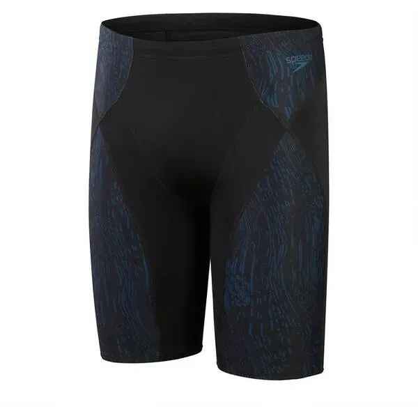 SPEEDO Badehose END+ MAX COMPRESS JAM AM, Black / Dark Teal, 4