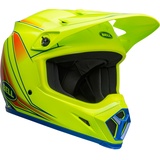 Bell Helme Bell MX-9 Mips Zone, Motocrosshelm - Neon-Gelb/Orange/Blau - XL