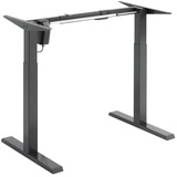 Ergo Office Sitz-Steh-Schreibtisch Elektrisch Höhenverstellbarer Schreibtisch Tischgestell bis 80kg Bürotisch ohne Tischplatte - grau,