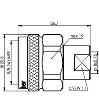 Telegärtner Adapter N-Stecker - FME-Stecker