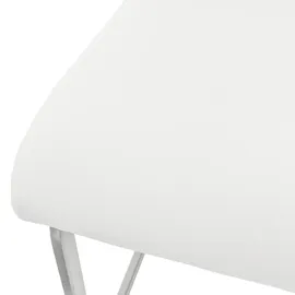 ML-Design Esszimmerstuhl Kunstleder Weiß 6er Set