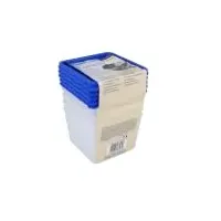 EUROHOME Vorratsdose - 5er Gefrierdosen Set 1L zur Frischhaltung und sicheren Lagerung - Frischhaltedosen für Küche und Gefrierschrank im 5er Set - Brotzeitdosen mit festem Deckel - Vorratsdosen Set