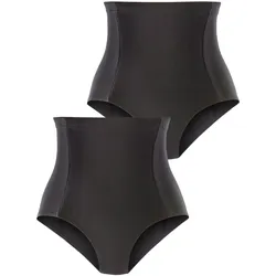 Taillenshaper PETITE FLEUR, Damen, Gr. 44/46, schwarz, Obermaterial: 90% Baumwolle, 10% Elasthan (LYCRA). Netz: 90% Polyamid, 10% Elasthan, unifarben, körpernah, Unterhosen, aus elastischer Baumwoll-Qualität, Shape wear, Shaping Slip
