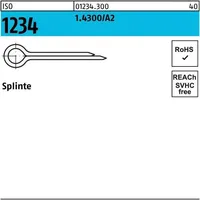 Industrial Quality Supplies ISO 1234 Splinte 1.4300 6,3 x