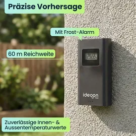 ideoon Moderne Funk-Wetterstation Mehrfarbig 35.1129.01