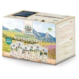 Wildes Land - Pouch Probierbox - Bio Adult 6 x 85 g - Nassfutter