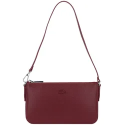 Lacoste Chantaco Schultertasche Leder 23 cm Handtaschen   Braun Damen 