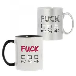 Keramiktasse "Fuck you-me-off"