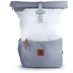 360° Taschen Lotse Wickelrucksack weiß / grau