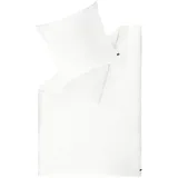 Schöner Wohnen Satin Bettwäsche PLAIN in Weiss | Gr.: 200 x 200 cm Oeko-Tex® Standard 100, Schlaftextilien, Bettwäsche