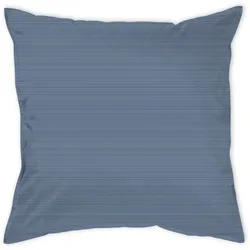 Kissenbezug CURT BAUER "Bente", blau (navy), B:80cm L:80cm, Mako-Brokat-Satin, Obermaterial: 100% Baumwolle, Kissenbezüge, Erscheinungsbild einer Mélange