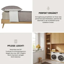 SCHIESSER Bettwäscheset Vinnie - Renforcé - 2-teilig - 135 x 200 cm, - Grau