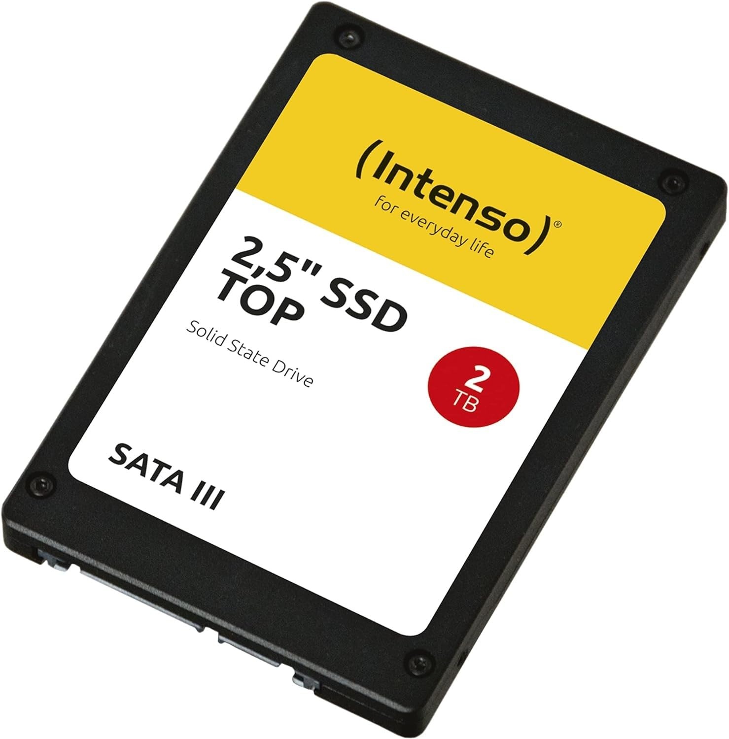 Intenso Interne 2,5" SSD SATA III Top, 2 TB, 550 MB/Sekunden, Schwarz