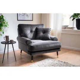 trends by hg »TOKIO« in Microfaser mit hochwertigem Holz/Metallfuß