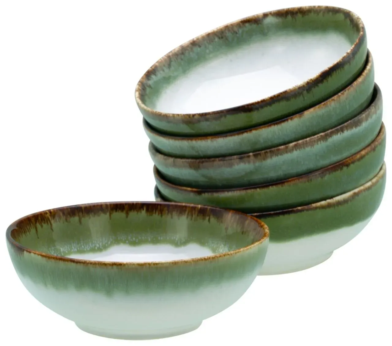 Cascade Bowls, 6-teiliges Geschirrset, Smoothie Bowl Set aus Steinzeug