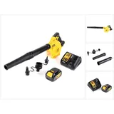 DeWalt DCV 100 M1 18 V Akku Gebläse / Laubbläser + 1x Akku + Ladegerät