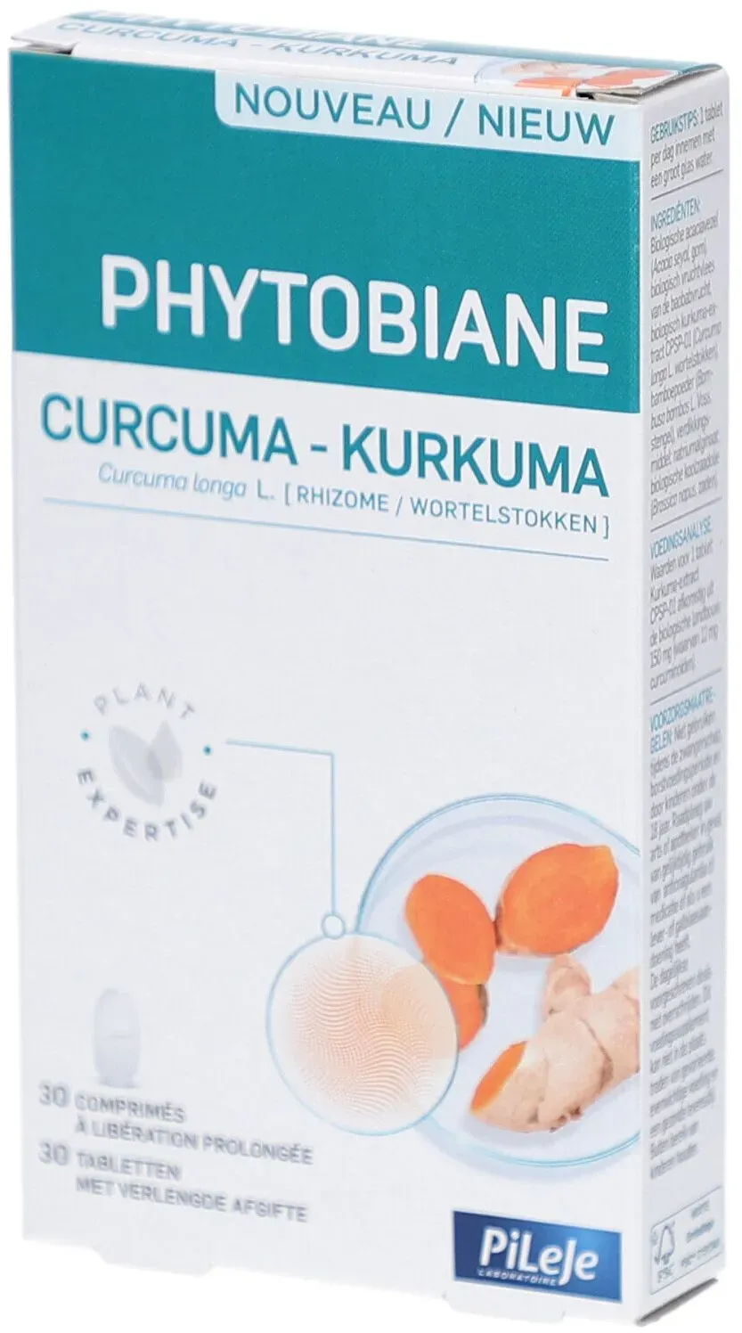 Phytobiane Curcuma Tabl 30 30 St Gecomprimeerde tabletten