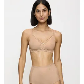 Triumph Modern Lace+Cotton BH ohne Bügel 10207539 neutral beige 80C