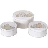 Boltze B. 3 tlg Set Gebäckdosen Houses - 2024390