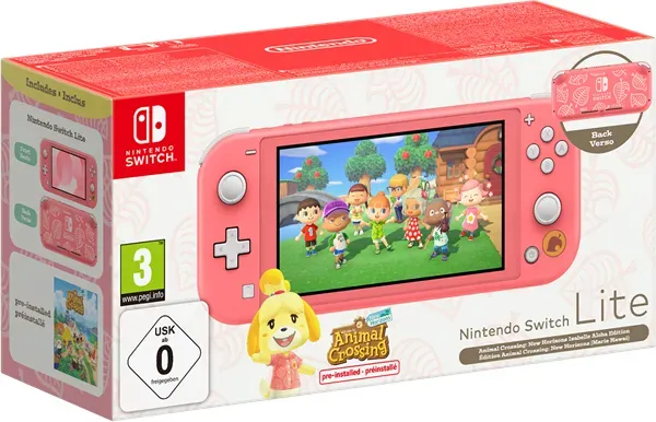 Preisvergleich Produktbild Switch Lite - Coral inc. Animal Crossing