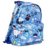 A Little Lovely Company Piraten-Rucksack, Blau, - Middelgroot