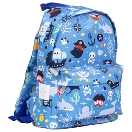 A Little Lovely Company Piraten-Rucksack, Blau, - Middelgroot