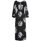 LASCANA Maxikleid Blumenprint Schwarz/Weiß 46