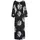LASCANA Maxikleid Blumenprint Schwarz/Weiß 46