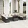 vidaXL Gartenlounge Set 11-tlg. Schwarz