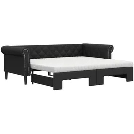 vidaXL Tagesbett 90 x 200 cm Schwarz