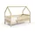masseno Kinderbett BELLA 80 x 160 cm Kiefer massiv natur