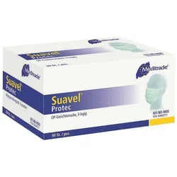 Meditrade 450 Suavel Protec Schutzmasken - grün - Typ II - 3-lagig - Mundschutz