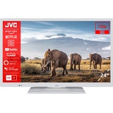 JVC LT-24VH5156W 24 Zoll Fernseher/Smart TV (HD Ready, HDR, Triple-Tuner, Bluetooth) - Inkl. 6 Monate HD+ [2023],