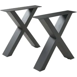 Tischgestell 2er Set Maribo 42x40cm Schwarz