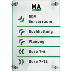 GALERIE Wegweiser DIN A3, ESG, 4 Halter i7320