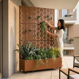 casa.pro Aaskis 190 x 120 x 38 cm Braun
