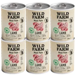 Wild Farm Pate Lamb 6x400g glutenfreies Hundefutter